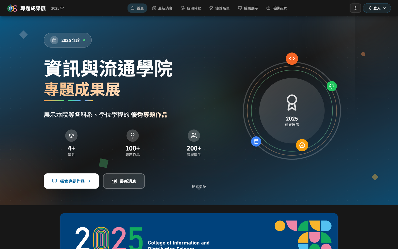 資訊與流通學院專題成果展